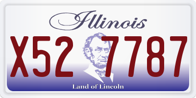 IL license plate X527787
