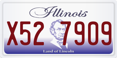 IL license plate X527909