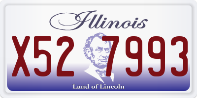 IL license plate X527993