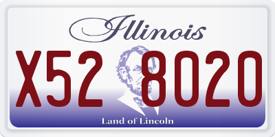 IL license plate X528020
