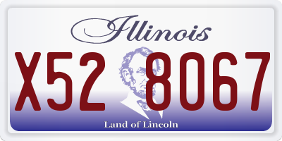 IL license plate X528067