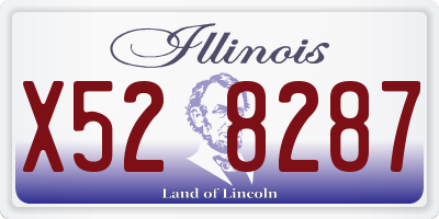 IL license plate X528287