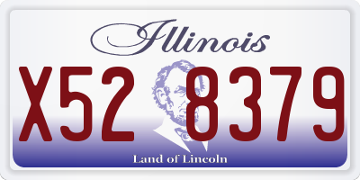 IL license plate X528379