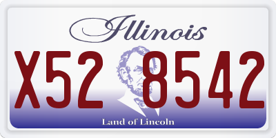 IL license plate X528542