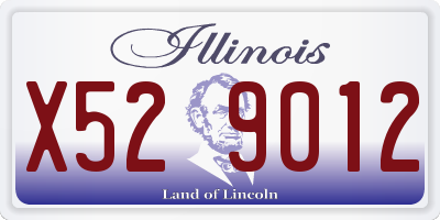 IL license plate X529012