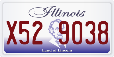 IL license plate X529038
