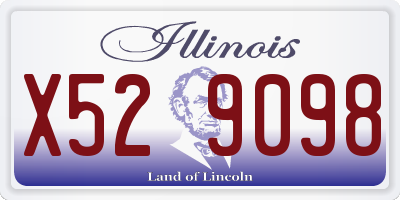 IL license plate X529098
