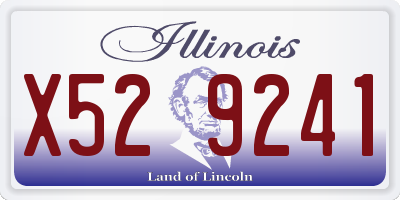 IL license plate X529241