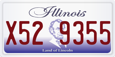 IL license plate X529355