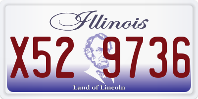 IL license plate X529736