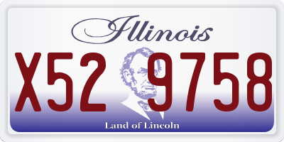 IL license plate X529758