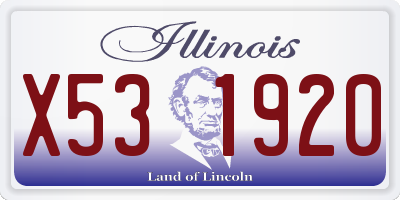 IL license plate X531920