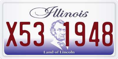 IL license plate X531948