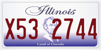 IL license plate X532744