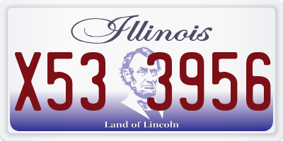 IL license plate X533956