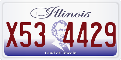 IL license plate X534429
