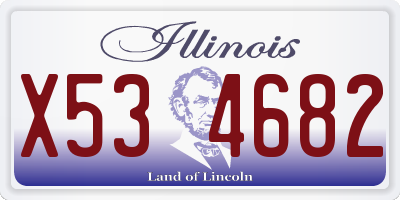 IL license plate X534682