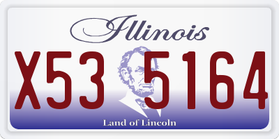 IL license plate X535164