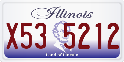 IL license plate X535212