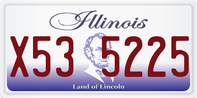 IL license plate X535225