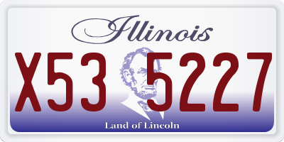 IL license plate X535227