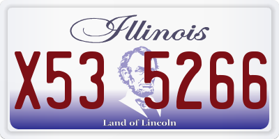 IL license plate X535266