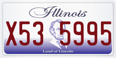 IL license plate X535995