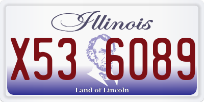 IL license plate X536089
