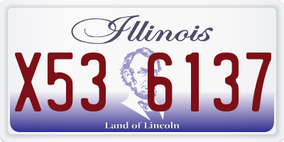 IL license plate X536137