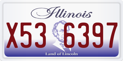IL license plate X536397