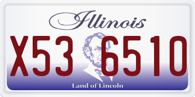 IL license plate X536510