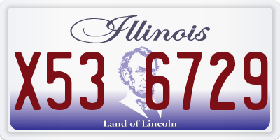 IL license plate X536729
