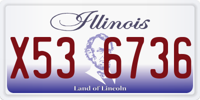 IL license plate X536736