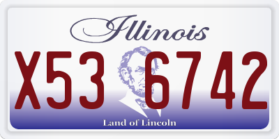IL license plate X536742
