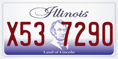 IL license plate X537290