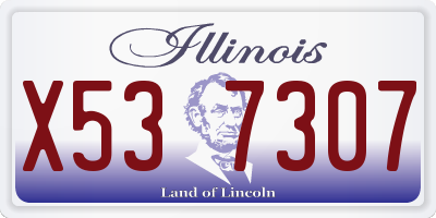 IL license plate X537307