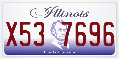 IL license plate X537696