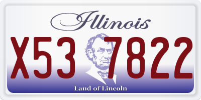 IL license plate X537822