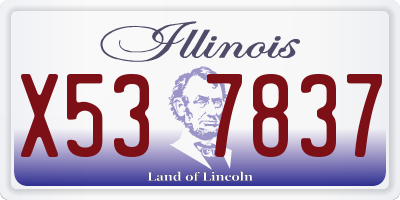 IL license plate X537837