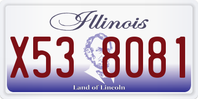 IL license plate X538081