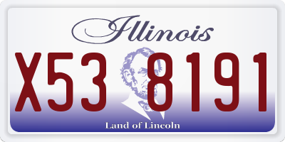 IL license plate X538191