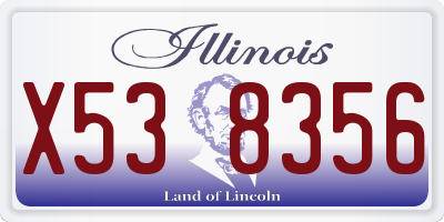 IL license plate X538356