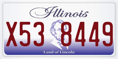IL license plate X538449