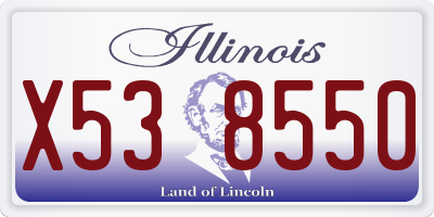 IL license plate X538550