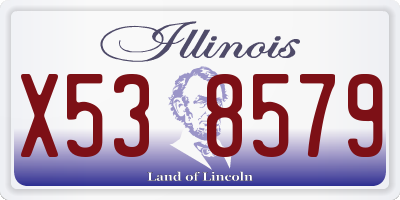 IL license plate X538579