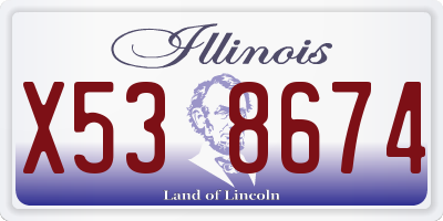 IL license plate X538674