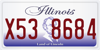 IL license plate X538684