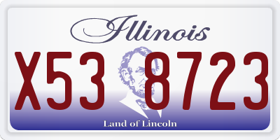 IL license plate X538723