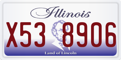 IL license plate X538906
