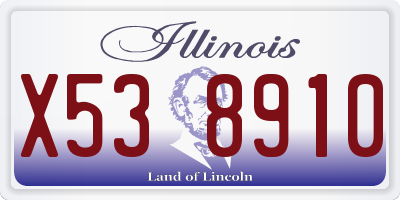 IL license plate X538910